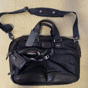 Tumi Alpha Bravo Albany Slim Commuter Brief Case
